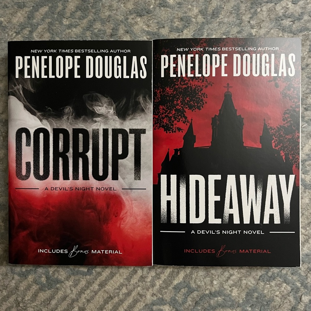 Corrupt and Hideaway Books by Penelope Douglas